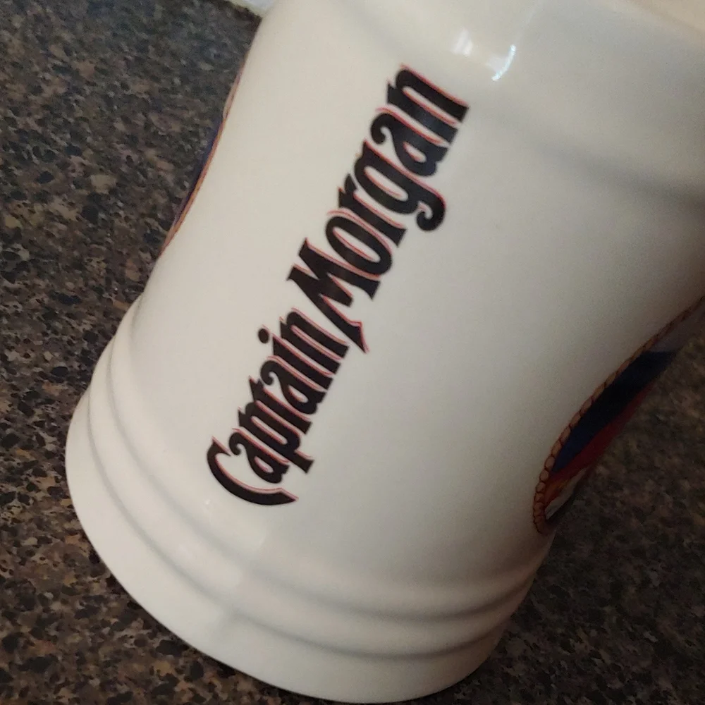Captain Morgan Rum Collectable Ceramic Mug Stein. Adult Beverage